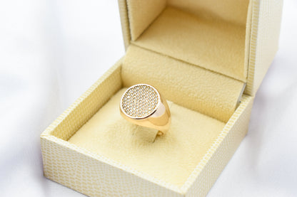 14K Solid Yellow Gold Ring,Unique Handcrafted Design,Unisex Ring,Rings for Men and Women,Exclusive Ancient Greek Inspired Ring