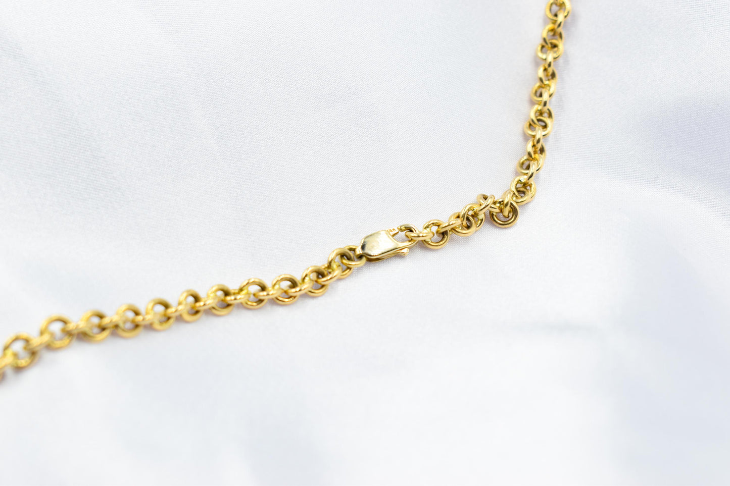 Gold Cable Chain Link Chain 14K,Dainty Thick Gold Chain,Chunky Necklace,Gold Necklace Choker,Man-Women Chain Necklace, Timeless Gift for Her
