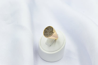 14K Real Solid Yellow Gold Women Round Engagement CZ Ring All Sizes,Perfect Gift for Her,Solid Gold Ring for Ladies,Exclusive Jewellery