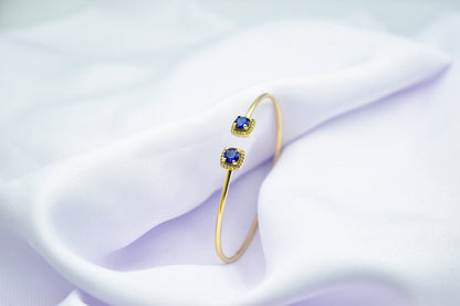 14K Gold Bangle Bracelet,Princess Inspired Bracelet,Wedding & Engagement Bracelet,Dainty Zircon Bracelet,Vintage Bracelet,Gifts For Her