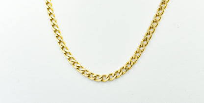 Gold Miami Curb Link Chain,Dainty Thick Gold Chain,Chunky Necklace,Gold Necklace Choker,Man-Women Chain Necklace,Unisex Exclusive Jewellery