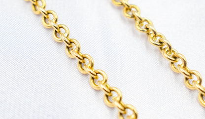 Gold Cable Chain Link Chain 14K,Dainty Thick Gold Chain,Chunky Necklace,Gold Necklace Choker,Man-Women Chain Necklace, Timeless Gift for Her