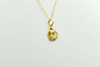 Χρυσό Κολιέ Γοργόνα 14Κ