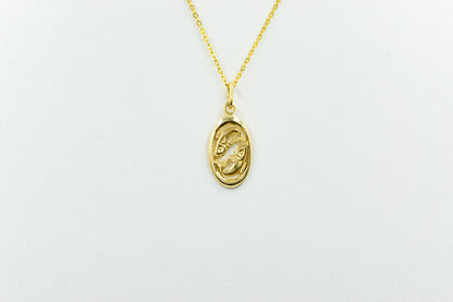 Χρυσό Μενταγιόν Ιχθύες 14Κ