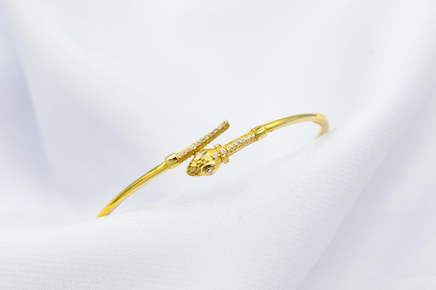 14K Snake Bangle,Snake Gold Bangle Bracelet,Adjustable Animal Gold Bangle,Chinese Clendar Animal Bangle,Snake Handcrafted Serpent Bangle