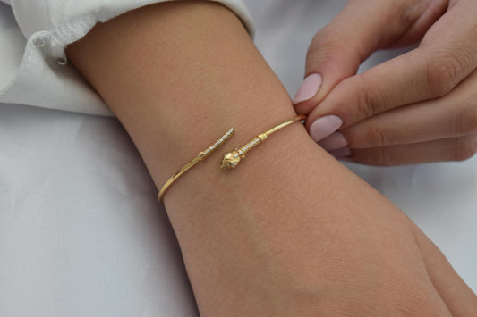 14K Snake Bangle,Snake Gold Bangle Bracelet,Adjustable Animal Gold Bangle,Chinese Clendar Animal Bangle,Snake Handcrafted Serpent Bangle