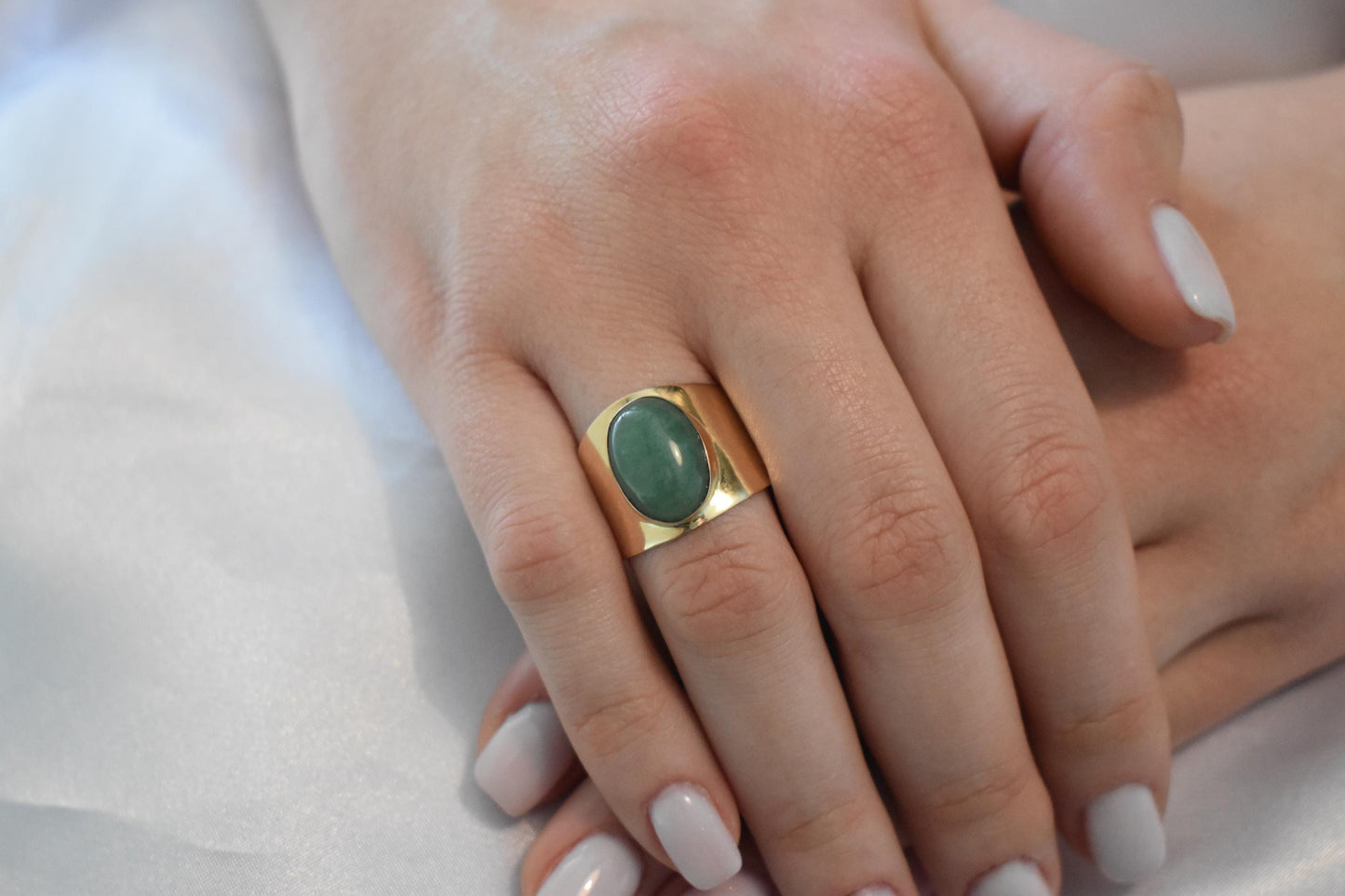 14K Solid Gold Aventurine Ring,Aventurine Ring,Engagement & Wedding Gold Ring,Statement Ring,Stackable Gold Ring,Forever Unique Gift for Her