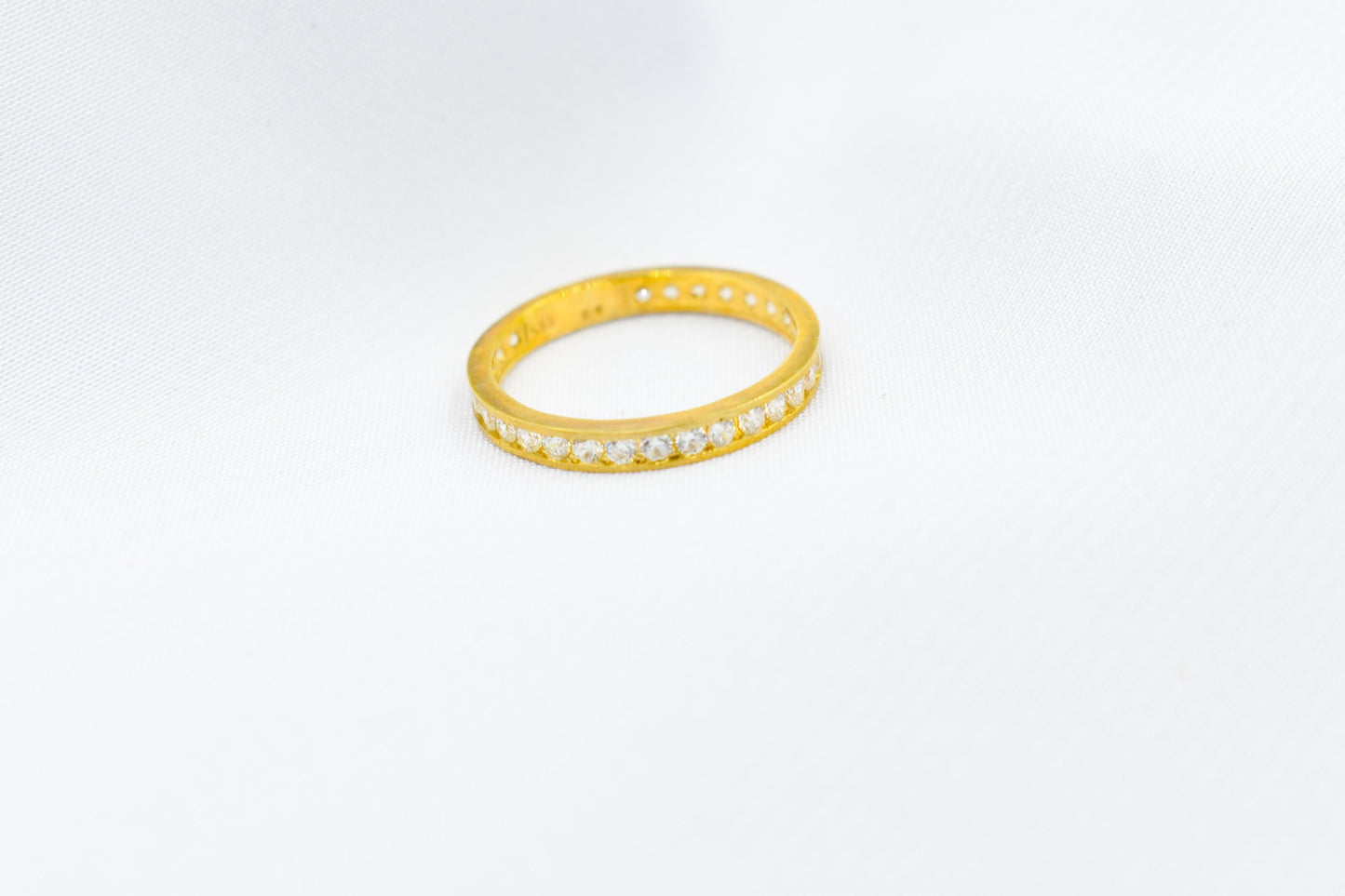 14K Solid Gold Eternity Band Ring–Elegant Stackable Jewelry,Timeless Gold Band for Weddings,Wedding Band Stacking Ring for Him Her