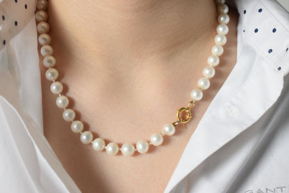 Χειροποίητο Μαργαριταρένιο Κολιέ με Κούμπωμα Κ14