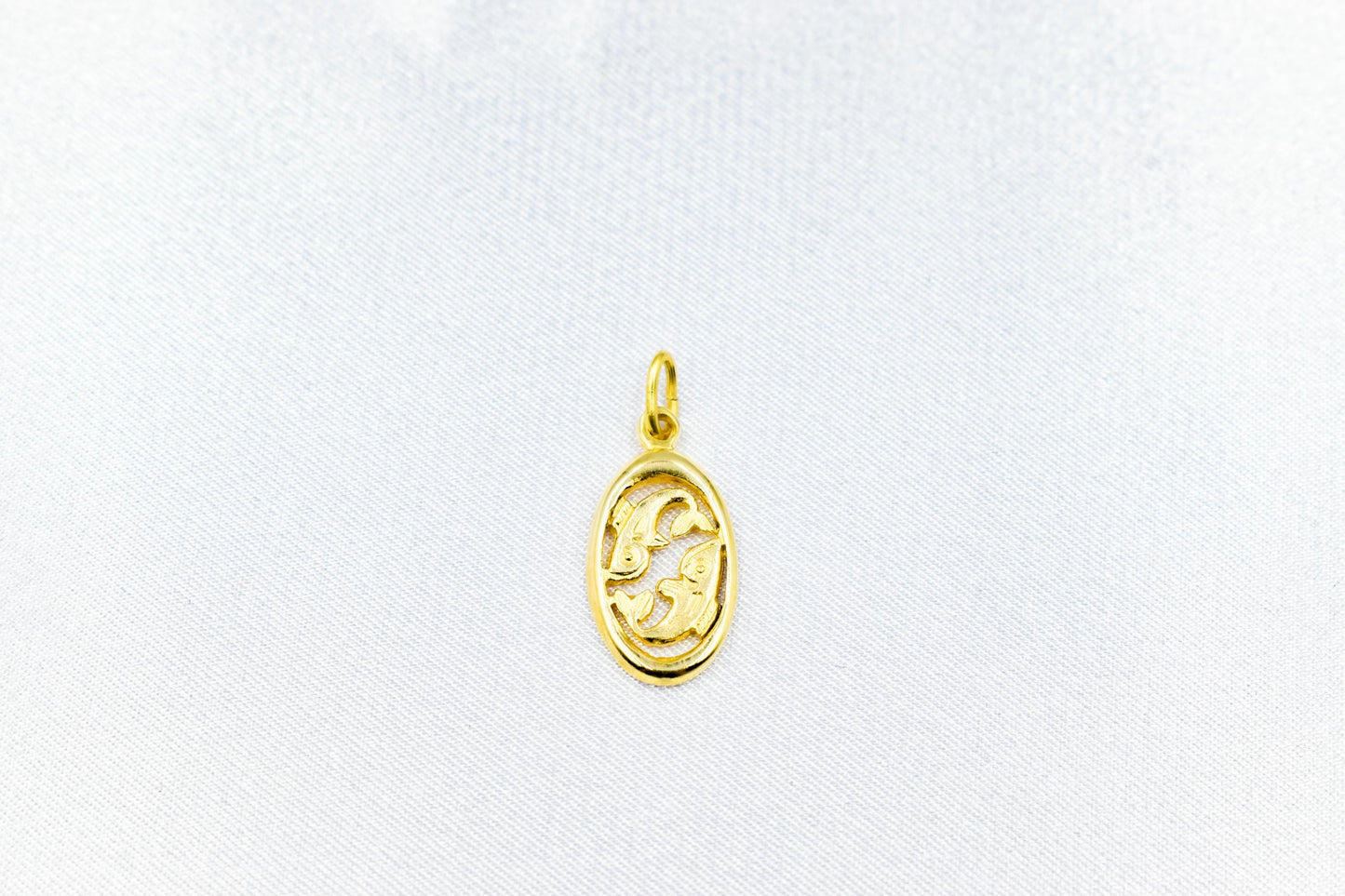 Χρυσό Μενταγιόν Ιχθύες 14Κ