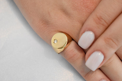 14K Solid Gold Ring,Engravable Flat Ring,Engagement Ring,Wedding Gold Ring,Statement Ring,Stackable Gold Ring,Gift for Her,14K Weeding Band