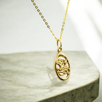 Χρυσό Μενταγιόν Αιγόκερως 14Κ