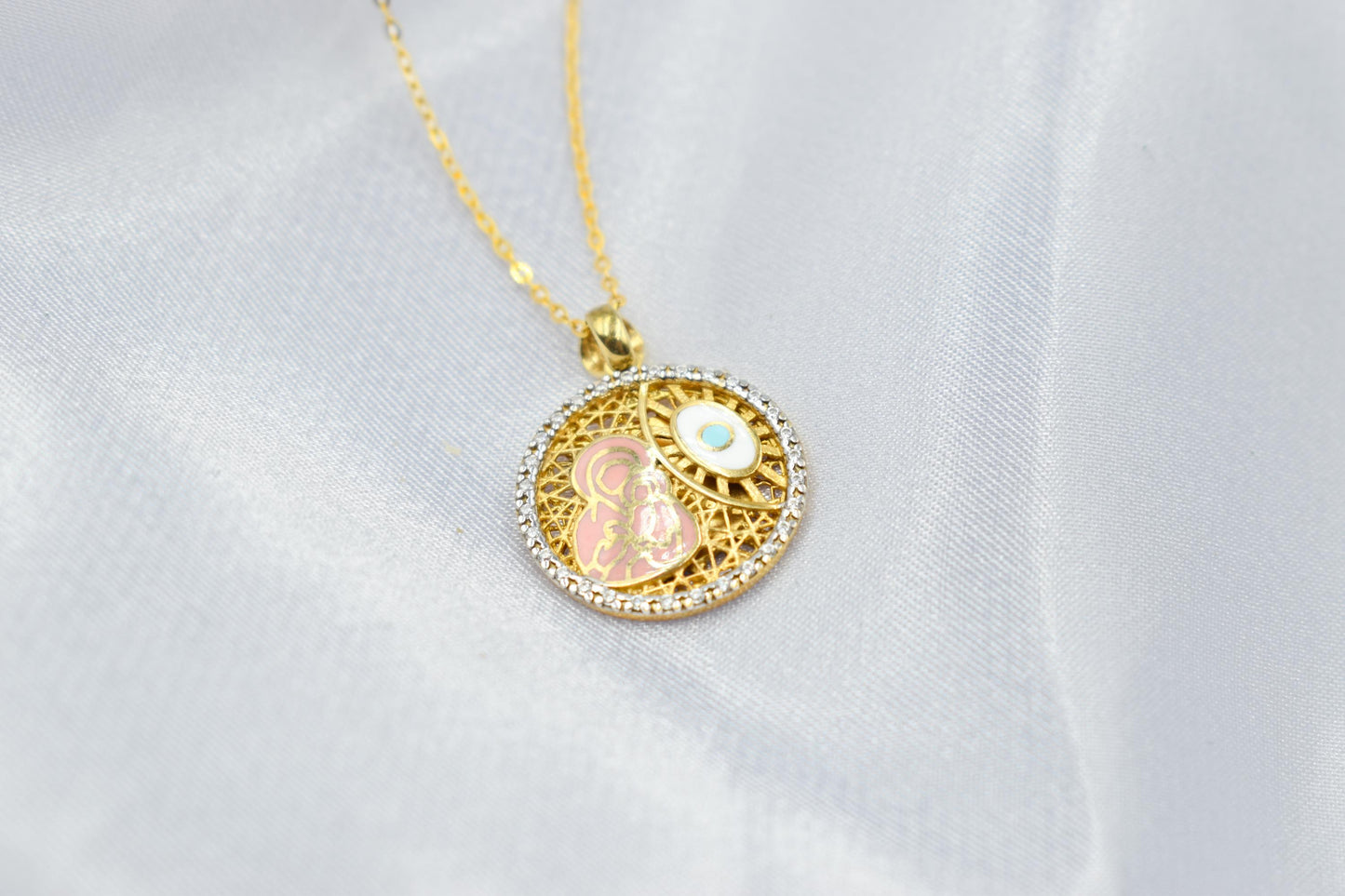 Κωνσταντινάτο Διπλής Όψης με Σμάλτο Κ9