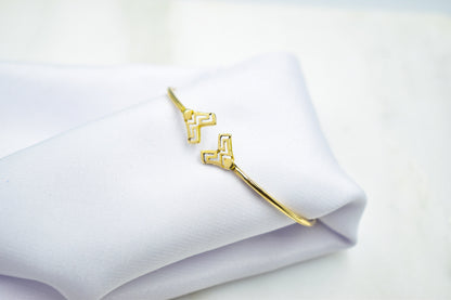 14K Gold Greca Bracelet,14K Greca Gold Bangle,Ancient Greece Gold Bangle,Greca Gold Bangle Bracetet,Exclusive Greek Greca Bangle Bracelet