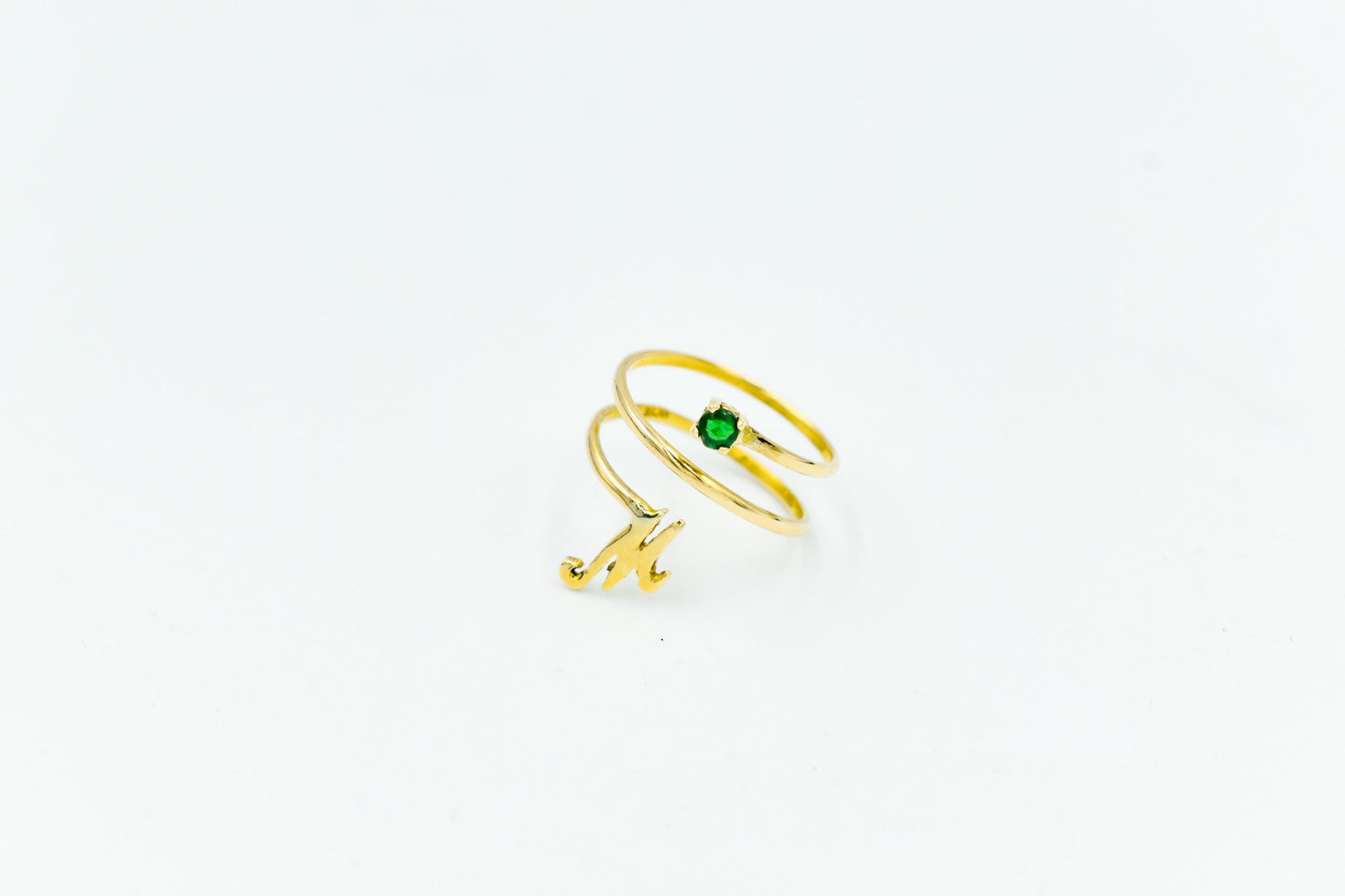 14K Personalized Solid Handmade Gold Ring,Custom Monogram Jewelry,Monogram Design Gold Ring,Unique Birthstone,Forever Custom Gift for Her