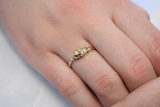 14K Solid Gold Lion Ring,Gold Animal Collection,Ancient Greek Inspired,Zodiac Ring,Gold Band,Stacking Ring,Symbol of Strength,Gift for Her