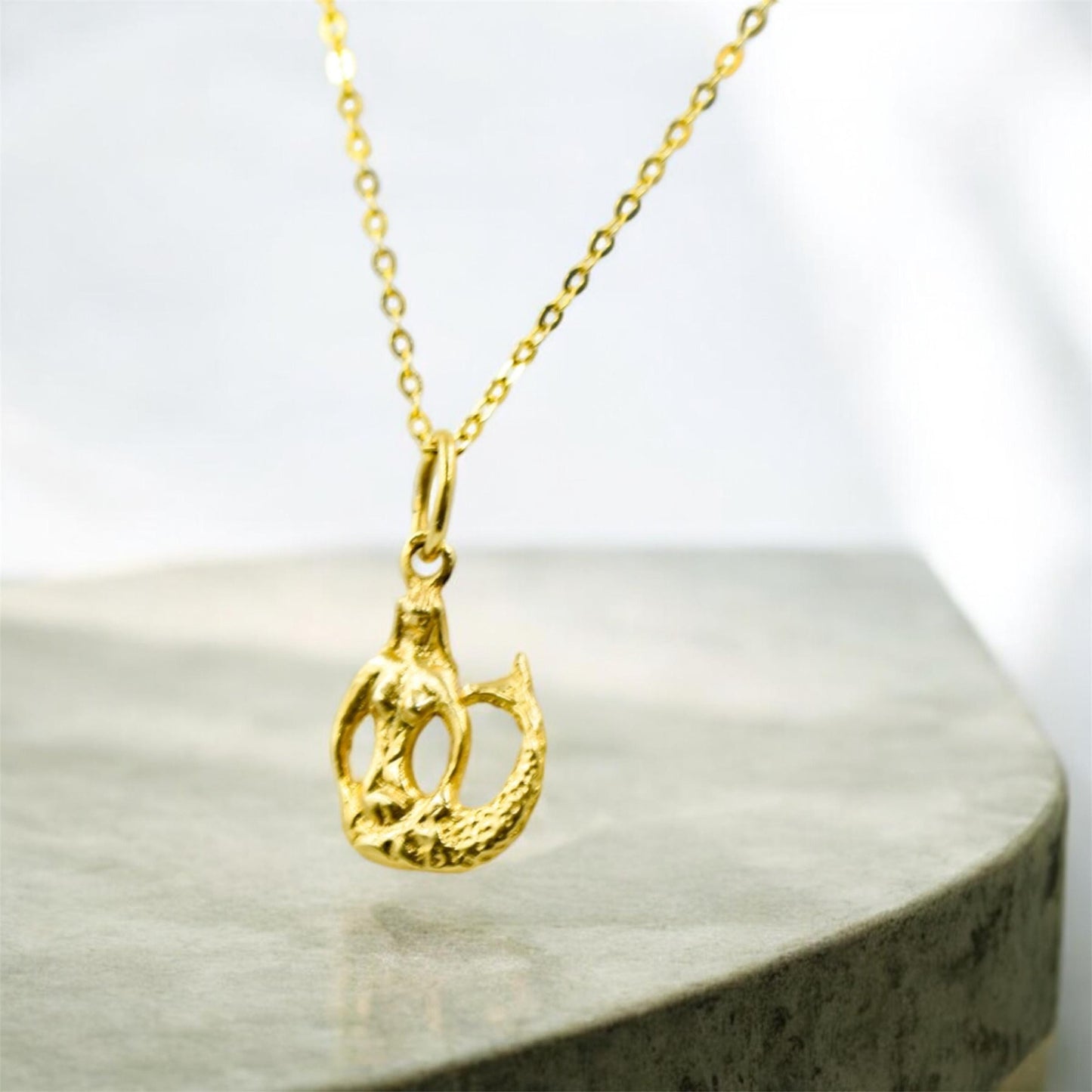 Χρυσό Κολιέ Γοργόνα 14Κ