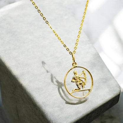 Χρυσό Μενταγιόν Τοξότης 14Κ Κύκλος