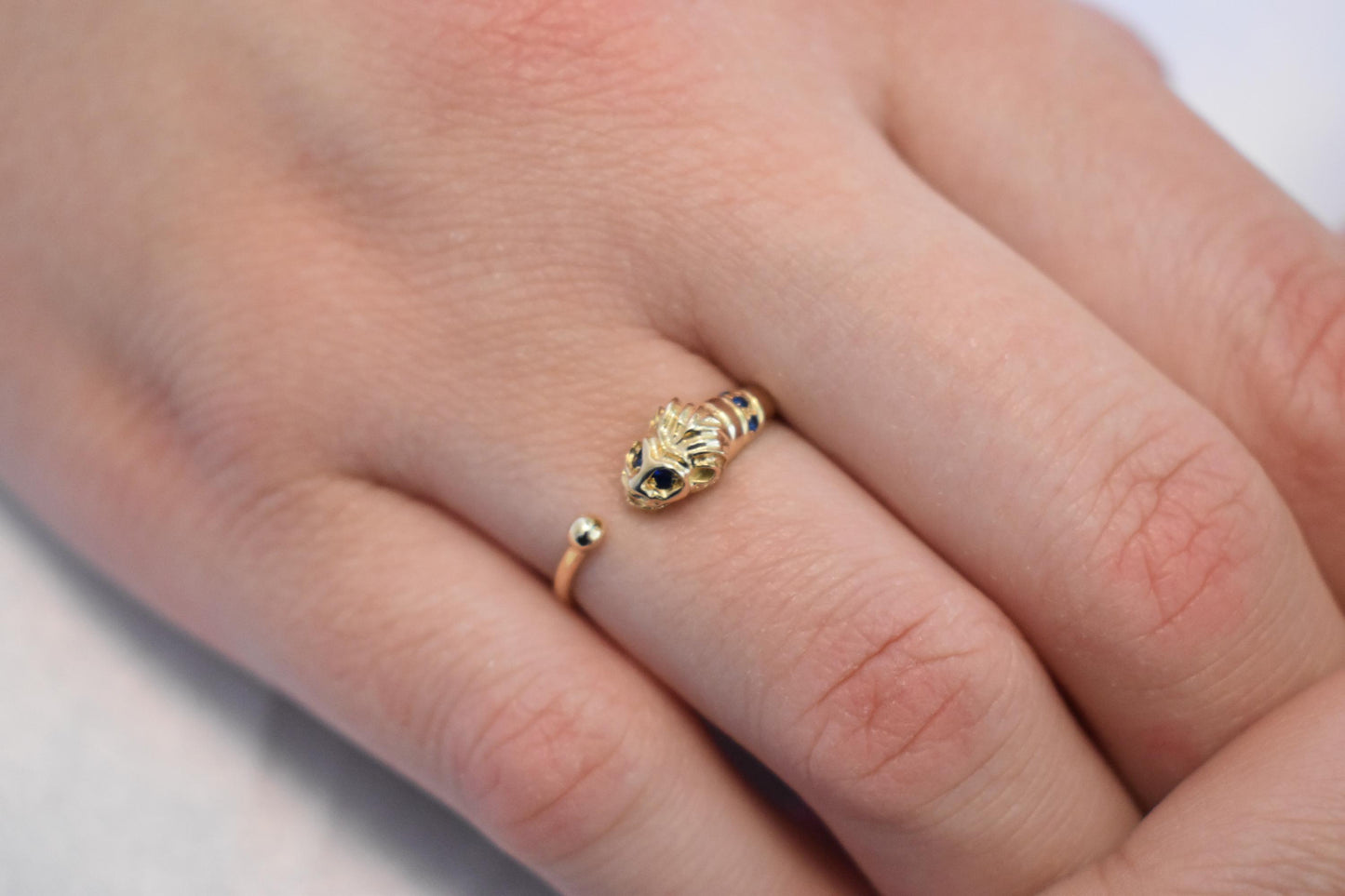 14K Solid Gold Lion Ring,Symbol of Strength,Zodiac Ring,Gold Animal Collection,Gold Band,Women Stacking Ring,Minimalist Ring,Gift for Her