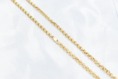 Gold Cable Chain Link Chain 14K,Dainty Thick Gold Chain,Chunky Necklace,Gold Necklace Choker,Man-Women Chain Necklace, Timeless Gift for Her