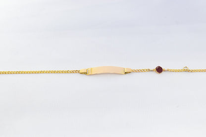 Χειροποίητη Ταυτότητα με Κόκκινο Σμάλτο Κ14