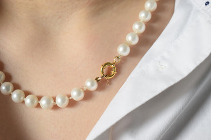 Χειροποίητο Μαργαριταρένιο Κολιέ με Κούμπωμα Κ14