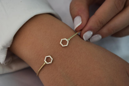 14K Gold Thin Bracelet,14k Gold Everyday Bracelet Women,Ladies Dainty Line Bracelet,Stacking Bracelet Gift for Her,Minimalist Bracelet