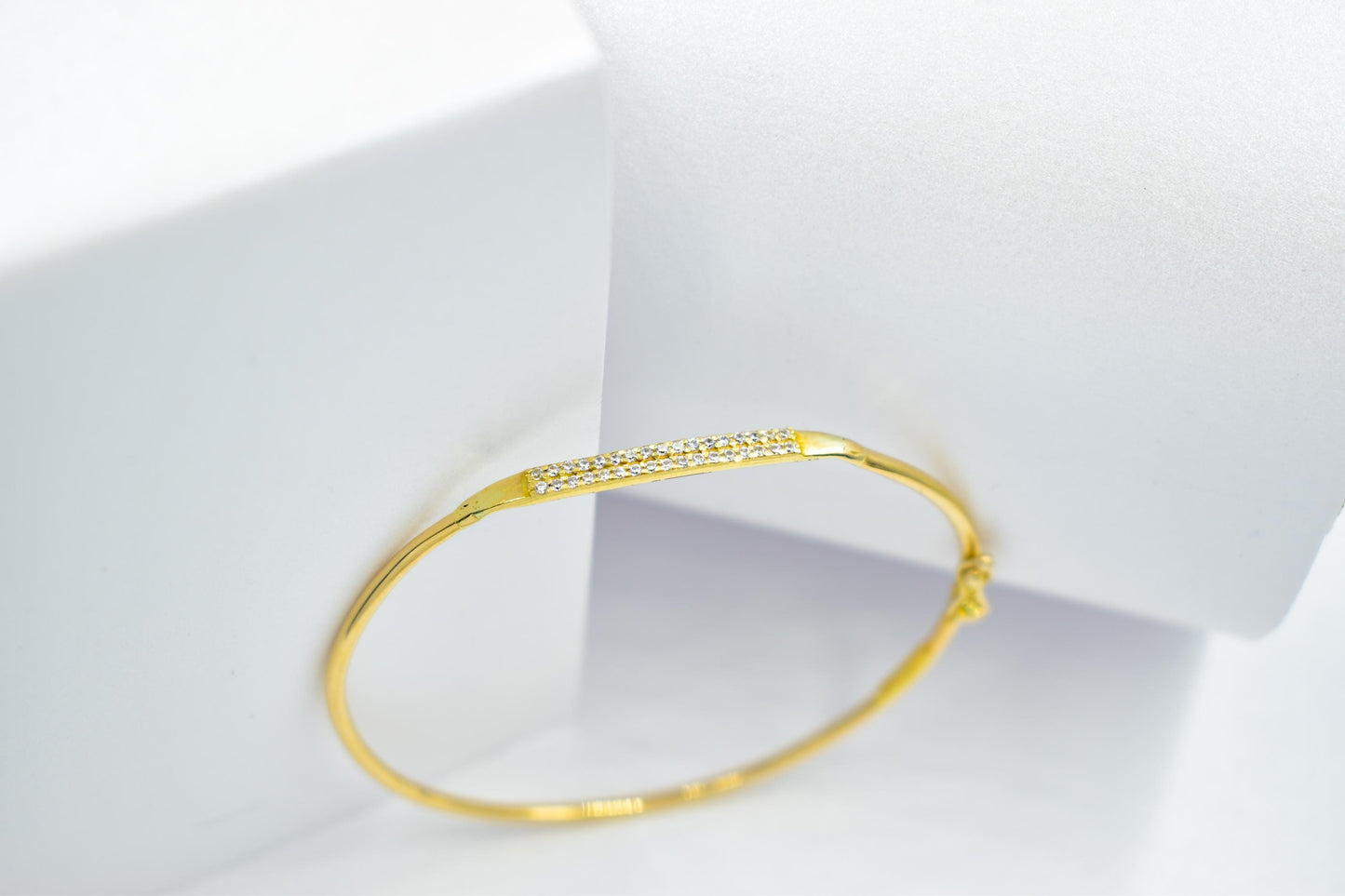 14K Gold Cuff Bracelet with CZ or Diamonds, Dainty Pave Bangle, Minimalist Gold Bracelet, Adjustable Gift for Her, Stacking Jewelry