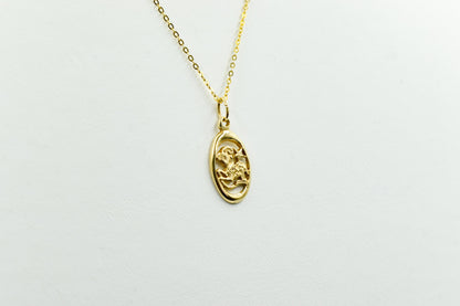 Χρυσό Μενταγιόν Αιγόκερως 14Κ