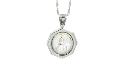 Λευκόχρυσο Μενταγιόν (Ιησούς Χριστός) Κ14