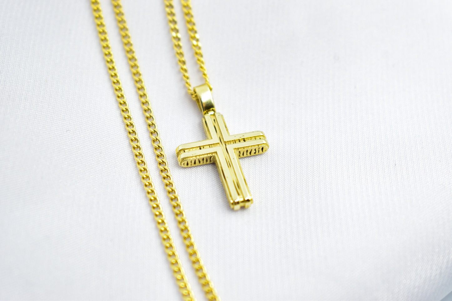 γυναικα 14K Solid Gold Cross Pendant,Necklace with Zircon,Elegant Christian Pendant,Baptism Religious Faith Jewelry,Godfather-Godmother Gift