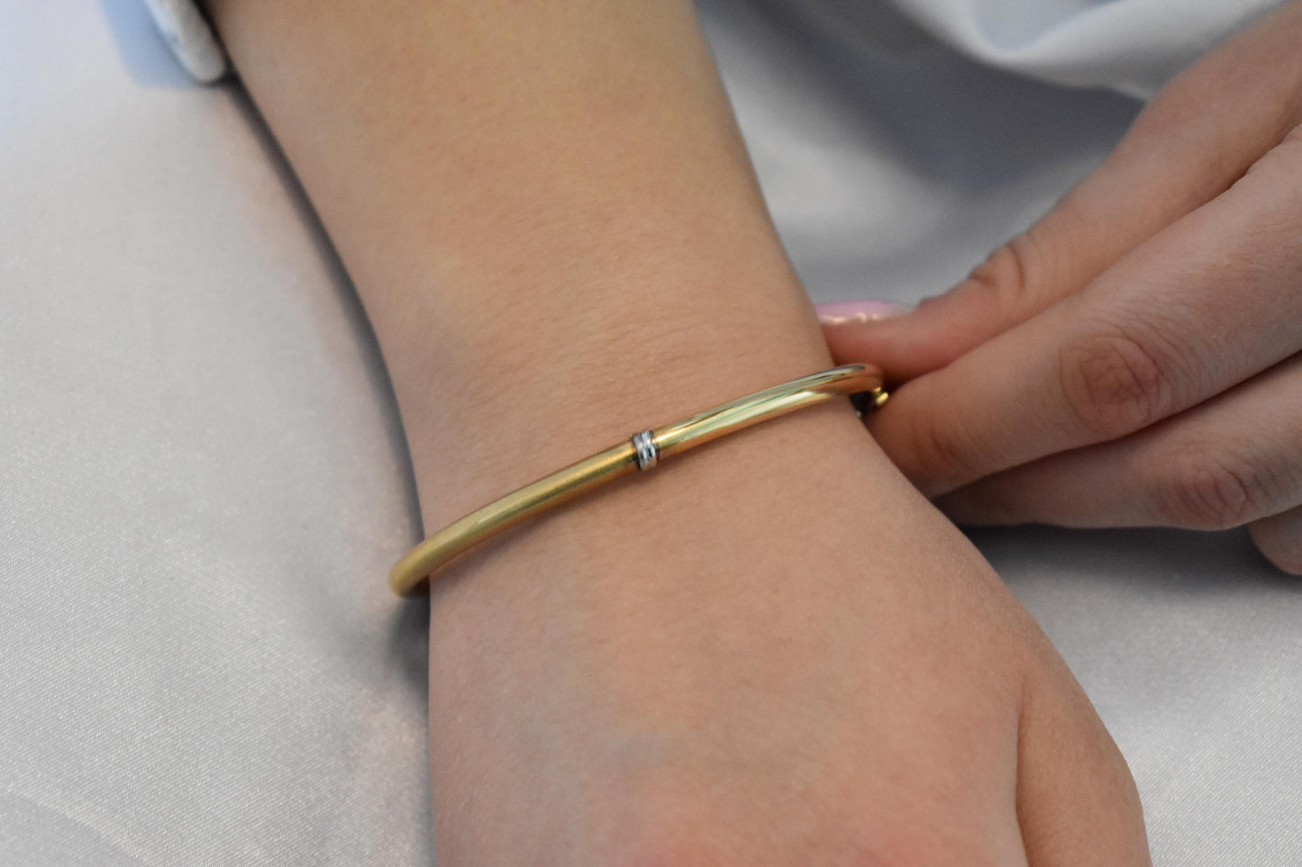 14k Gold Classic Thick Bangle Bracelet,Half Matte-Half Polished Finish,Premium Greek Bracelet,Minimal Cuff Bangle,Exclusive Gift for Her