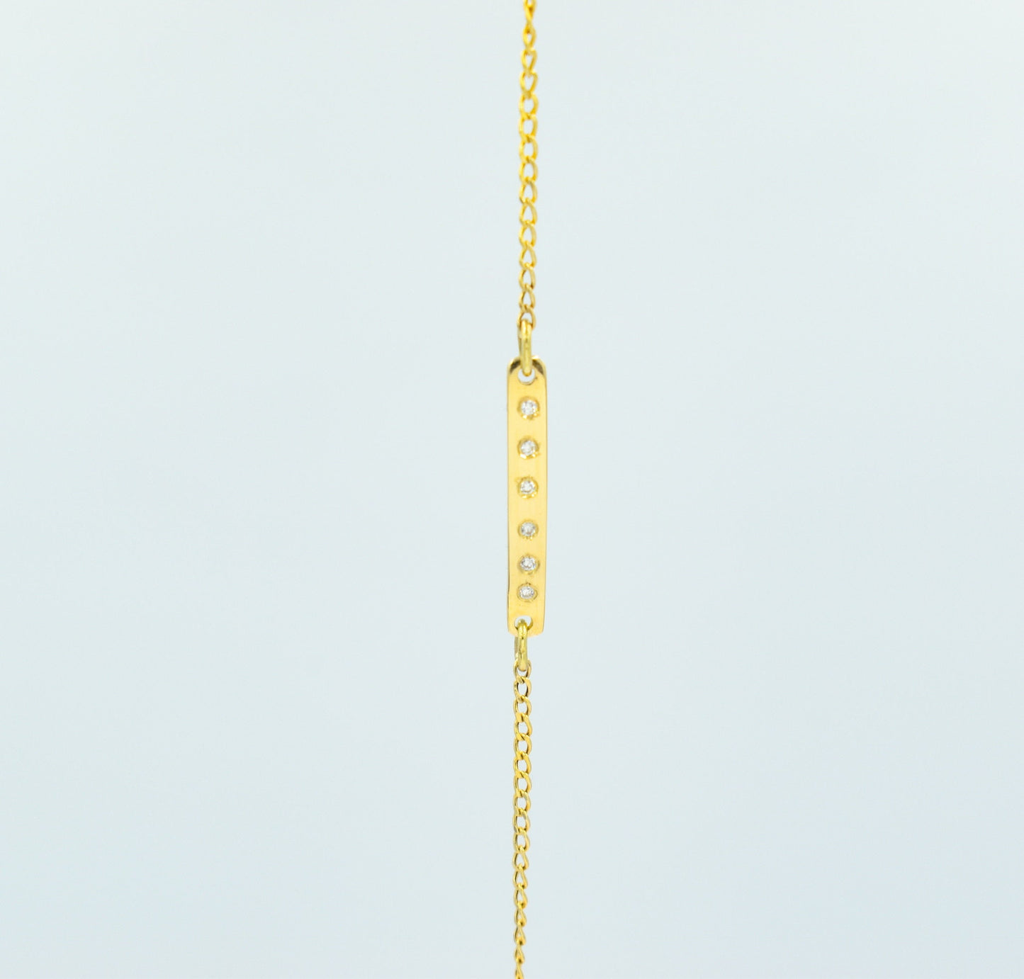 Χειροποίητο Βραχιόλι τύπου Ταυτότητα με Ζιργκόν Κ14