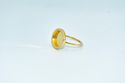 14K Solid Ring,Gold Forged Ring,14K Modern Ring,Vibrant Gold Ring,14K Elegant Ring,Fashion Jewelry,Versatile Style,Unique Ring for Her