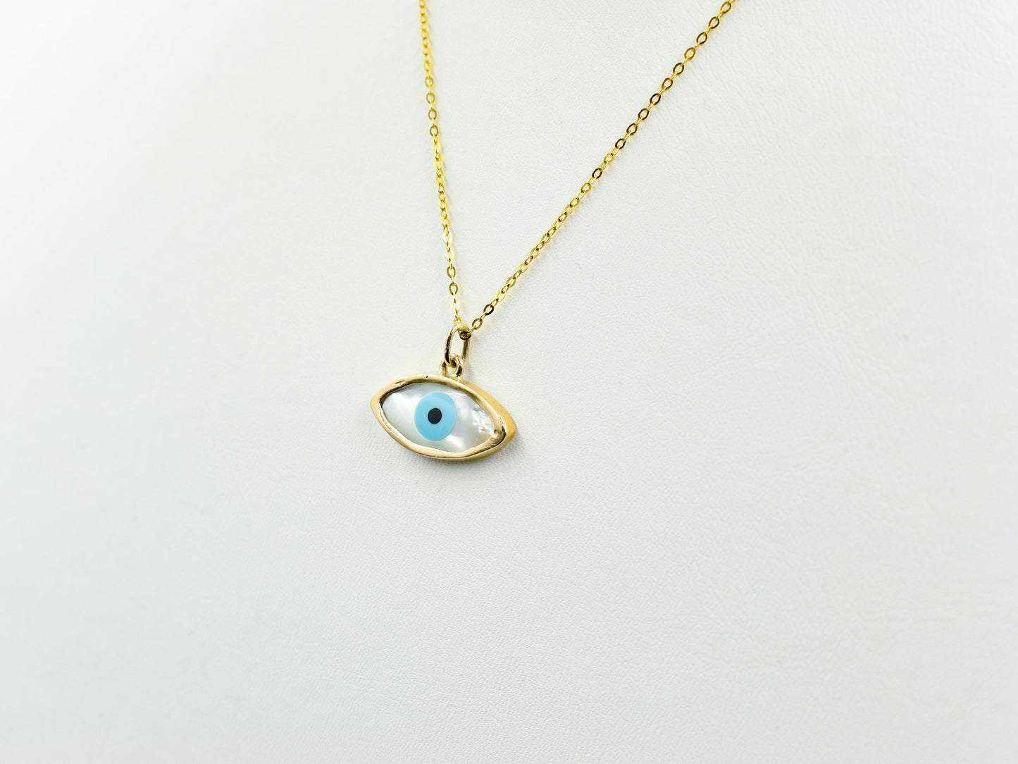 Κολιέ Μάτι με Φίλντισι 14Κ