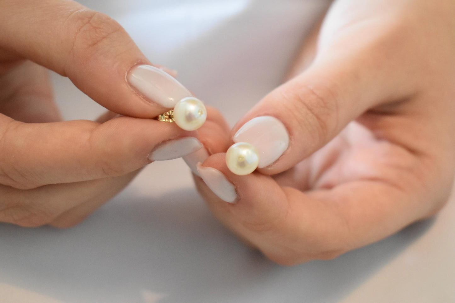 Σκουλαρίκια Φυσικό Μαργαριτάρι με Ζιργκόν Κ14