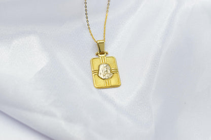 Χρυσό Φυλαχτό Χριστός Δίχρωμο Κ14