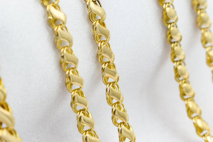 14K Gold Chain Necklace,Solid Gold Curb Chain,Cuban Choker Chain,Gold Miami Cuban Link Chain,Curb Cuban Necklace,Unisex Gift for Him & Her