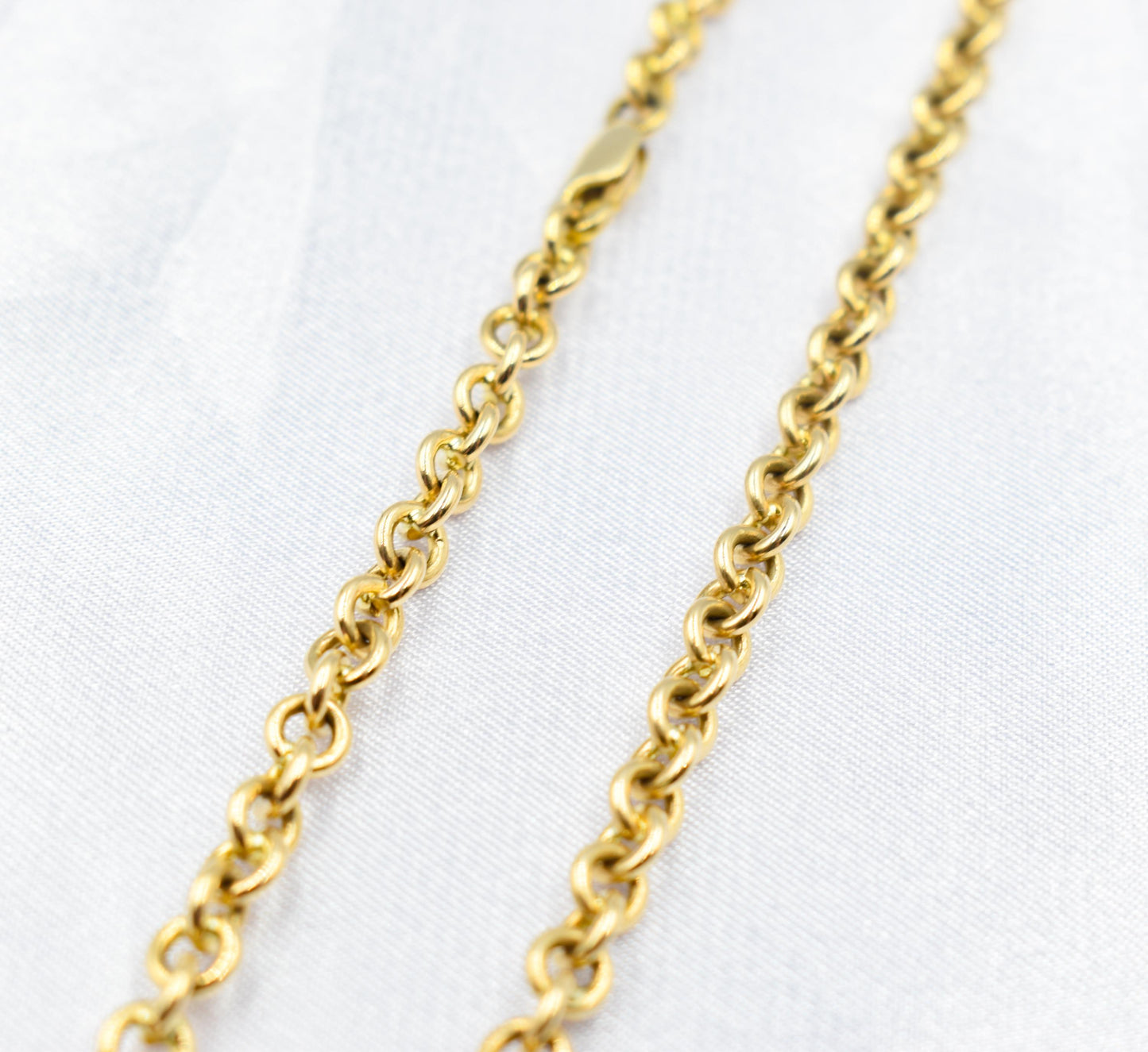 Gold Cable Chain Link Chain 14K,Dainty Thick Gold Chain,Chunky Necklace,Gold Necklace Choker,Man-Women Chain Necklace, Timeless Gift for Her