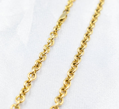 Gold Cable Chain Link Chain 14K,Dainty Thick Gold Chain,Chunky Necklace,Gold Necklace Choker,Man-Women Chain Necklace, Timeless Gift for Her