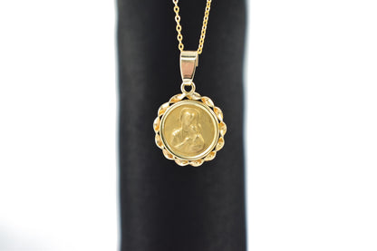 Χρυσό Κωνσταντινάτο Παναγία Κύκλος 14Κ