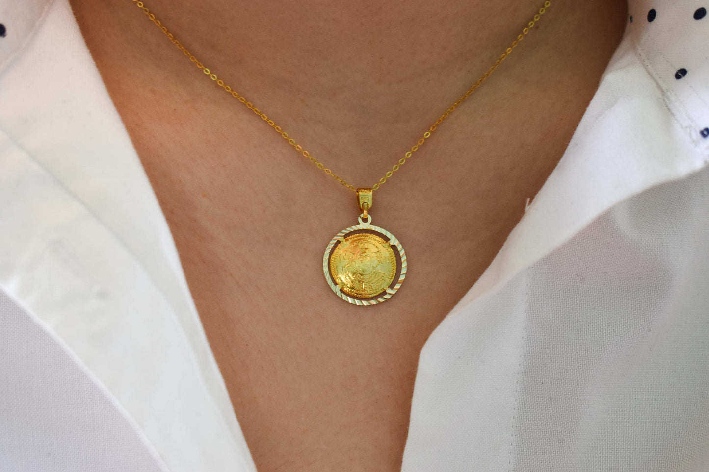 Χρυσό Κωνσταντινάτο Διπλής Όψης Κ14