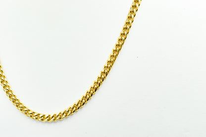 Gold Miami Curb Link Chain 14K,Dainty Thick Gold Chain,Chunky Necklace,Gold Necklace Choker,Man-Women Chain Necklace,Unisex Timeless Gift