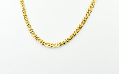 14K Gold Miami Curb Link Chain 14K,Dainty Thick Gold Chain,Chunky Necklace,Gold Necklace Choker,Man-Women Chain Necklace