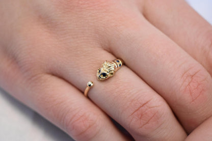 14K Solid Gold Lion Ring,Symbol of Strength,Zodiac Ring,Gold Animal Collection,Gold Band,Women Stacking Ring,Minimalist Ring,Gift for Her