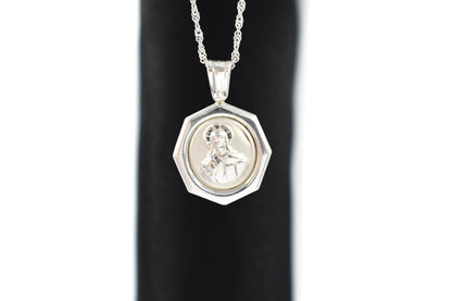 Λευκόχρυσο Μενταγιόν (Ιησούς Χριστός) Κ14