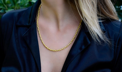 Gold Rope Chain Link Chain 14K,Dainty Thick Gold Chain,Chunky Necklace,Gold Necklace Choker,Man-Women Chain Necklace,Unisex Timeless Gift