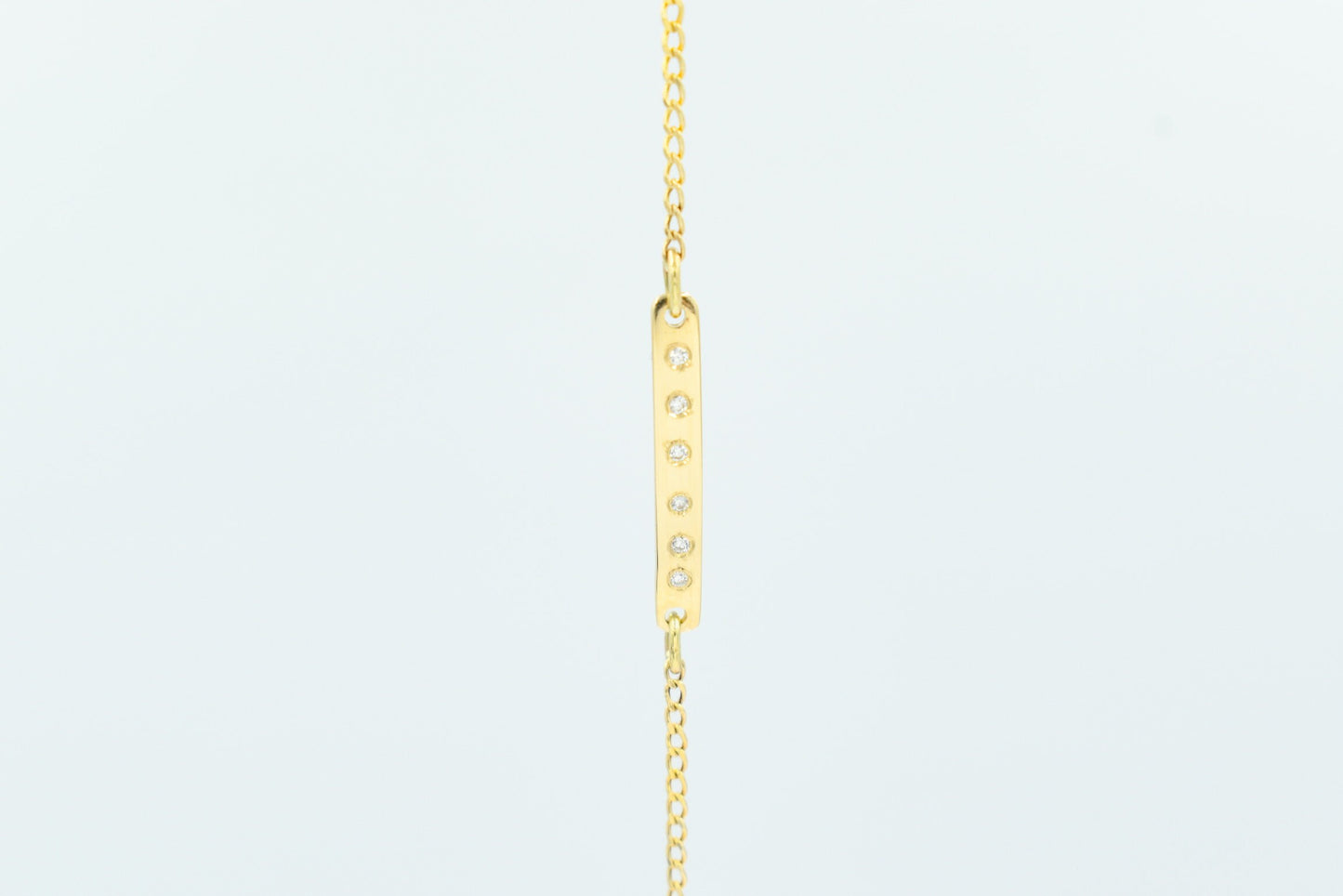 Χειροποίητο Βραχιόλι τύπου Ταυτότητα με Ζιργκόν Κ14