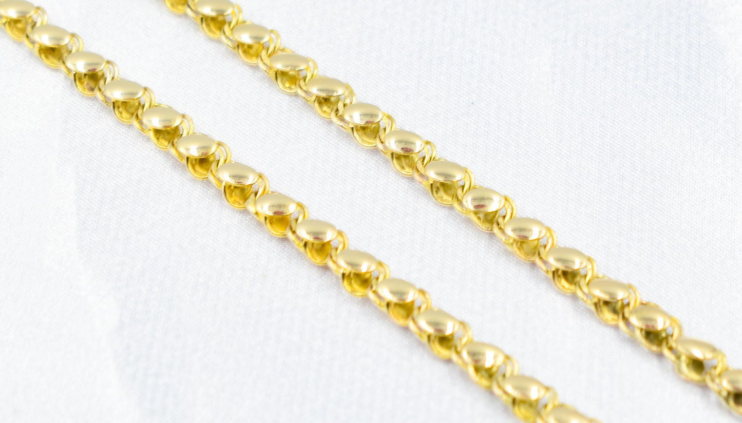 14K Yellow Solid Gold Chain,14K Solid Gold Curb Chain,Cuban Choker Chain,14K Yellow Gold Miami Cuban Link Chain,Exclusive Elegant Necklace