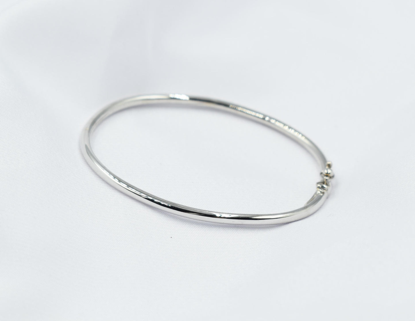 14k Thick White Gold Classic Bangle Slip on Bracelet,Stacking White Gold Bangle,Elegance Minimalist Bangle Bracelet,Bangle,14K Gold Bangle
